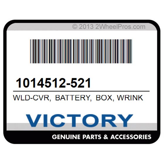 Victory 1014512-521 Wld-Cvr, Battery, Box, Wrinkl, Blk