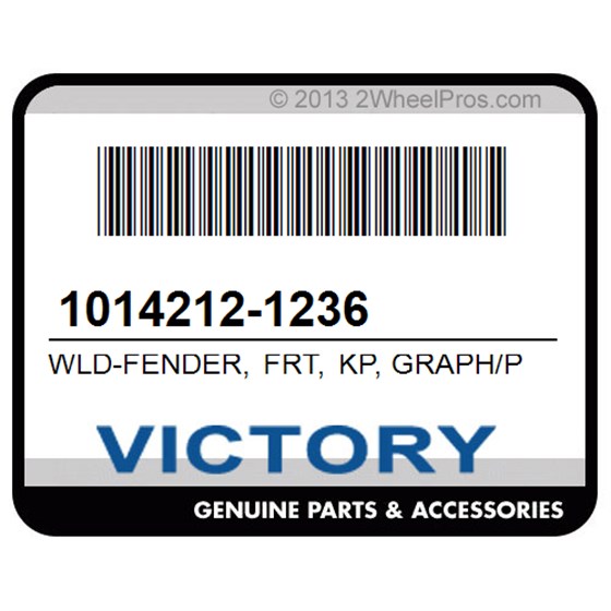Victory 1014212-1236 Wld-Fender, Frt, Kp, Graph/Pwh