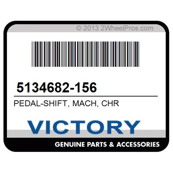 Victory 5134682-156 Pedal-Shift, Mach, Chr