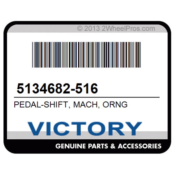 Victory 5134682-516 Pedal-Shift, Mach, Orng