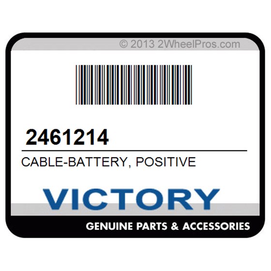 Victory 2461214 Cable-Battery, Positive
