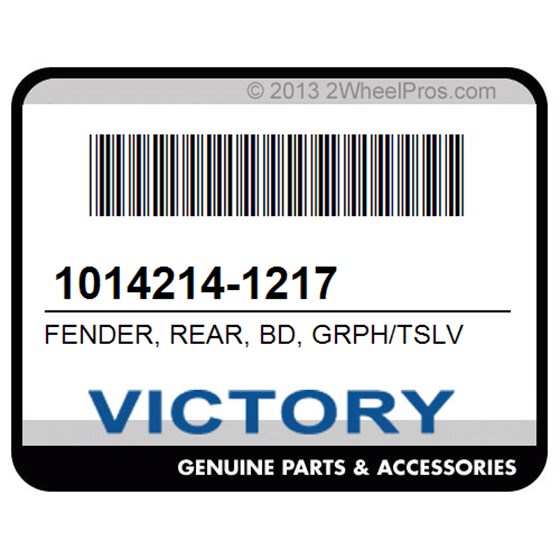 Victory 1014214-1217 Fender, Rear, Bd, Grph/Tslv