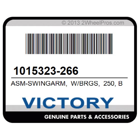 Victory 1015323-266 Asm-Swingarm, W/Brgs, 250, Blk