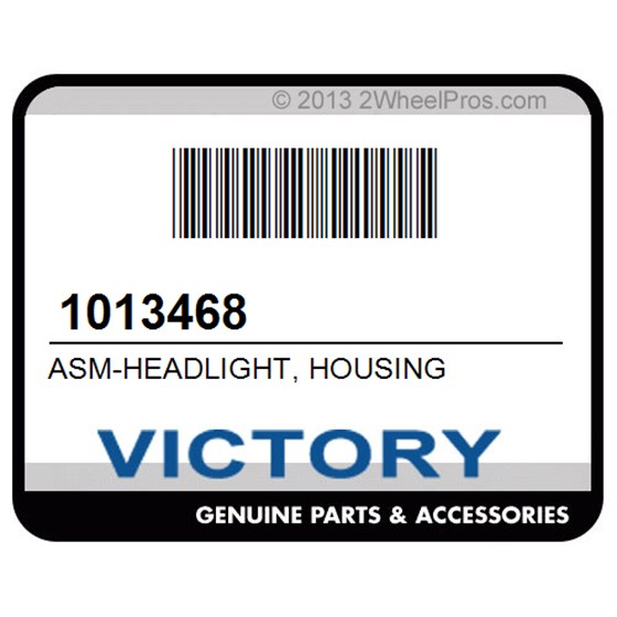 Victory 1013468 Asm-Headlight, Housing