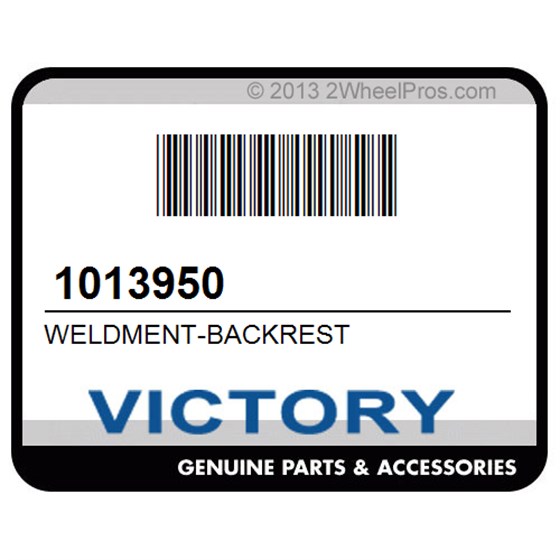 Victory 1013950 Weldment-Backrest