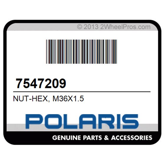 Polaris 7547209 Nut-Hex, M36x1.5
