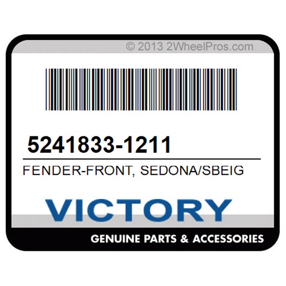Victory 5241833-1211 Fender-Front, Sedona/Sbeige
