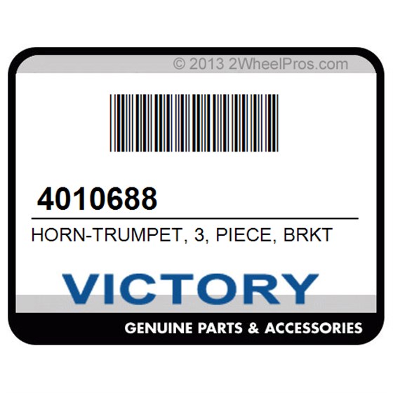 Victory 4010688 Horn-Trumpet, 3, Piece, Brkt