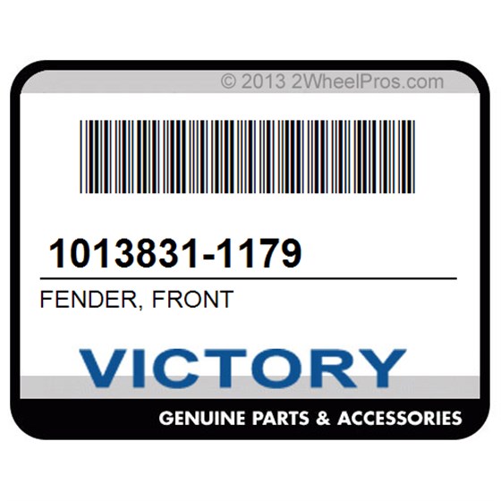 Victory 1013831-1179 Fender, Front