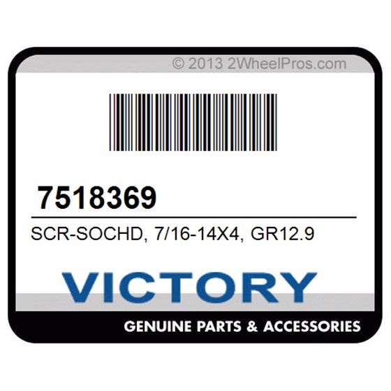 Victory 7518369 Scr-Sochd, 7/16-14X4, Gr12.9