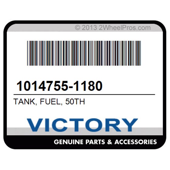 Victory 1014755-1180 Tank, Fuel, 50Th