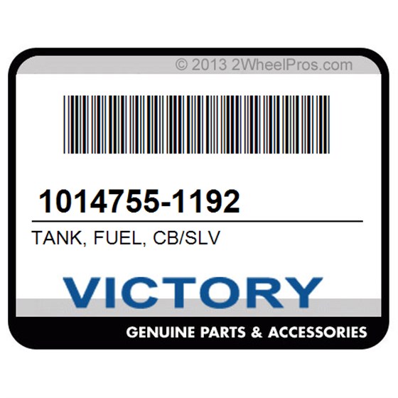Victory 1014755-1192 Tank, Fuel, Cb/Slv