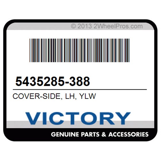 Victory 5435285-388 Cover-Side, Lh, Ylw