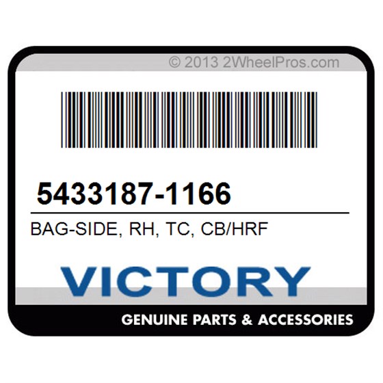 Victory 5433187-1166 Bag-Side, Rh, Tc, Cb/Hrf