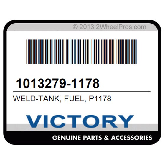 Victory 1013279-1178 Weld-Tank, Fuel, P1178
