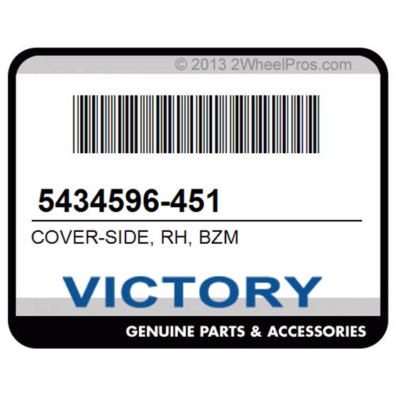Victory 5434596-451 Cover-Side, Rh, Bzm