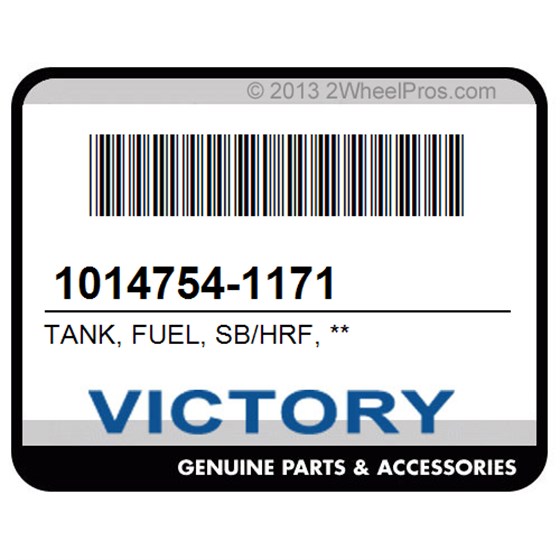 Victory 1014754-1171 Tank, Fuel, Sb/Hrf, **