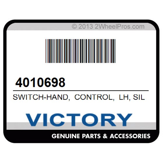 Victory 4010698 Switch-Hand, Control, Lh, Silver