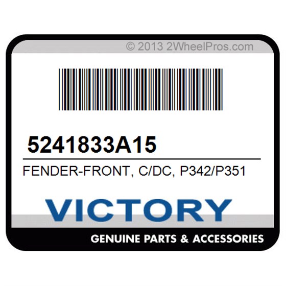 Victory 5241833A15 Fender-Front, C/Dc, P342/P351