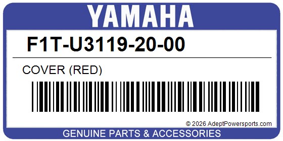 Yamaha F1T-U3119-20-00 Cover (Red)