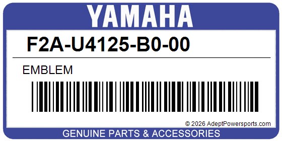 Yamaha F2A-U4125-B0-00 Emblem