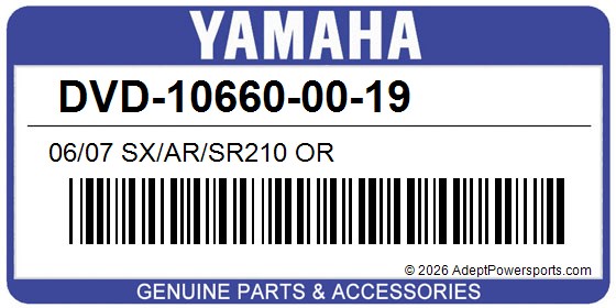Yamaha DVD-10660-00-19 06/07 Sx/Ar/Sr210 Or