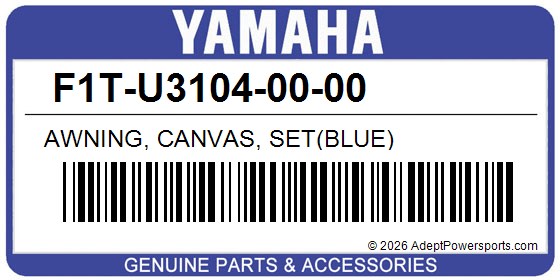 Yamaha F1T-U3104-00-00 Awning, Canvas, Set(Blue)