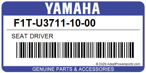 Yamaha F1T-U3711-10-00 Seat Driver