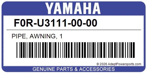 Yamaha F0R-U3111-00-00 Pipe, Awning, 1