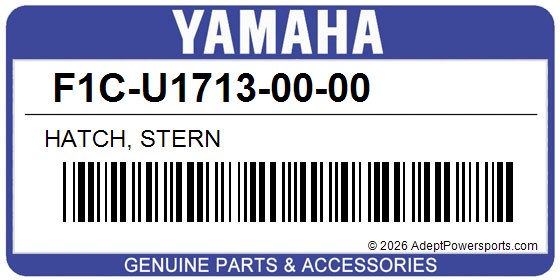 Yamaha F1C-U1713-00-00 Hatch, Stern