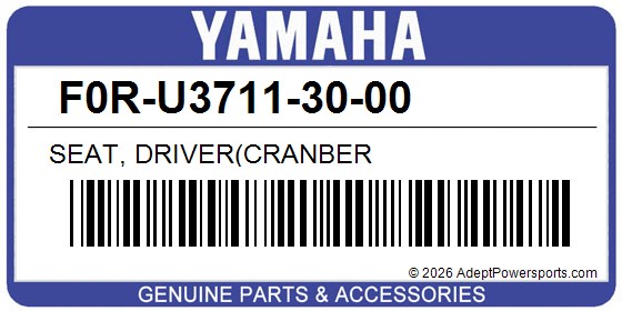 Yamaha F0R-U3711-30-00 Seat, Driver(Cranber