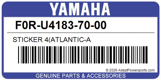 Yamaha F0R-U4183-70-00 Sticker 4(Atlantic-A
