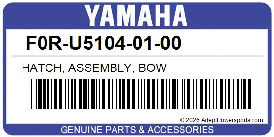 Yamaha F0R-U5104-01-00 Hatch, Assembly, Bow