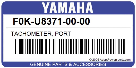 Yamaha F0K-U8371-00-00 Tachometer, Port
