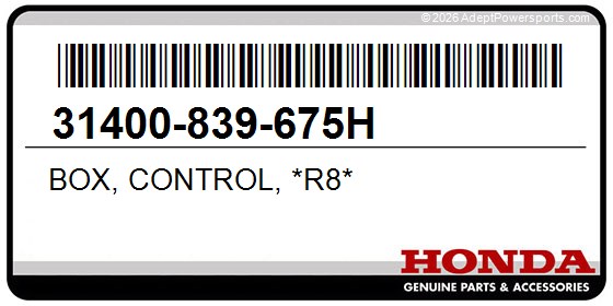 Honda 31400-839-675H Box, Control, *R8*