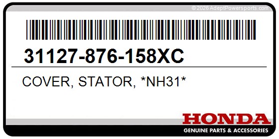 Honda 31127-876-158XC Cover, Stator, *Nh31*