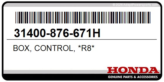 Honda 31400-876-671H Box, Control, *R8*