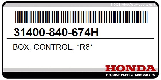 Honda 31400-840-674H Box, Control, *R8*