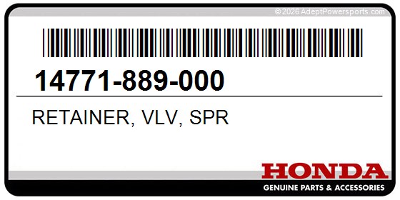 Honda 14771-889-000 Retainer, Vlv, Spr
