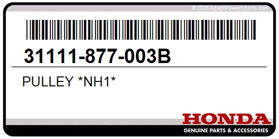 Honda 31111-877-003B Pulley *Nh1*