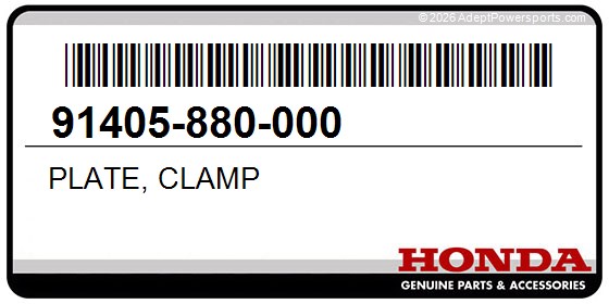 Honda 91405-880-000 Plate, Clamp