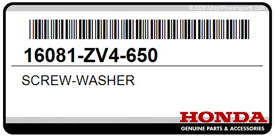 Honda 16081-ZV4-650 Screw-Washer