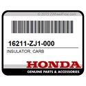 Honda 16211-ZJ1-000 Insulator, Carb