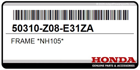 Honda 50310-Z08-E31ZA Frame *Nh105*