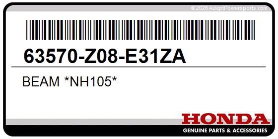 Honda 63570-Z08-E31ZA Beam *Nh105*