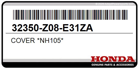 Honda 32350-Z08-E31ZA Cover *Nh105*