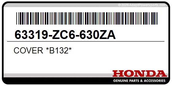 Honda 63319-ZC6-630ZA Cover *B132*