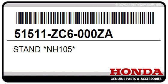 Honda 51511-ZC6-000ZA Stand *Nh105*