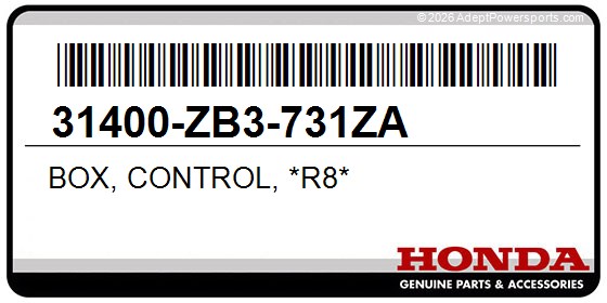 Honda 31400-ZB3-731ZA Box, Control, *R8*