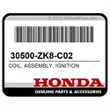 Honda 30500-ZK8-C02 Coil, Assembly, Ignition